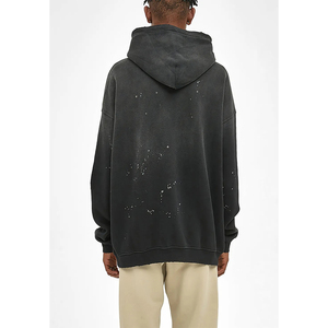 เสื้อสเวตเตอร์แบบสวมหัวโอเวอร์ไซส์ของผู้ชายเสื้อสเวตเตอร์ผ้าฟลีซทรงหลวมใส่ได้ทั้งฤดูหนาวใส่ได้ทั้งผู้ชายและผู้หญิง - Product Image 5