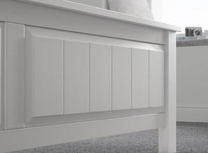 Muebles de estilo francés para dormitorio, mueble de cama doble clásico de madera antigua de cuatro postes, tamaño King-size - Product Image 4