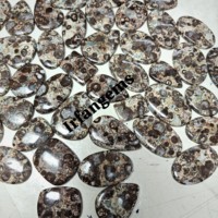 Lot en gros de pierres précieuses en jaspe œil-de-perdrix vert de haute qualité 2026, formes et tailles variées pour la fabrication de bijoux, coupe ovale incluse