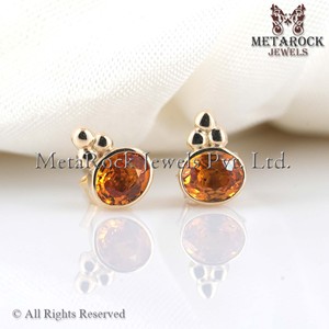 Bijoux en saphir naturel, boucles d'oreilles en or massif 14k, vente en gros, de qualité supérieure, nouveau Design - Product Image 5