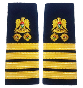 Yacht Club Uniformes Epaulettes Bullion Fil Métallique Brodé Qualité Supérieure Uniforme Epaulettes Uniformes Epaulettes - Product Image 5