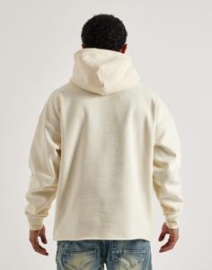 Sérigraphie pour hommes Logo personnalisé 450 GSM Sweats à capuche vintage épais et courts pour hommes fabriqués au Pakistan - Product Image 2