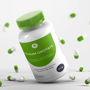 Étiquettes personnalisées, comprimés d'orotate de lithium - Product Image 6