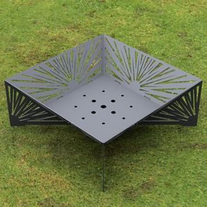 AMIR HANDICRAFTS Painted Iron <b>Wood</b> <b>Burning</b> Firepit with up to 9999 BTU Heating for Outdoor Use - Product Image 3