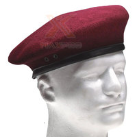 Bérets Unisexe Ajustables en Polaire 100% Laine de Haute Qualité Couleur Unie Toutes Saisons 2026 Accessoires d'Uniforme Nouvelle Arrivée