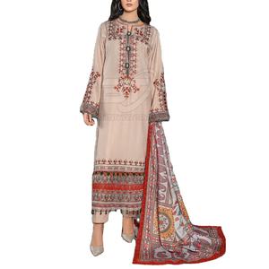 Traje de Fiesta para Mujer, Shalwar Kameez con Dupatta, Traje de 3 Piezas, Shalwar Kameez Bordado para Mujer, Traje de 3 Piezas - Product Image 1