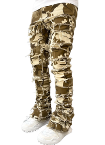 Jeans de hombre con cordón, estilo hip hop, con remaches y bordados, hechos a medida, ligeros, para verano, venta al por mayor, MOQ bajo - Product Image 4