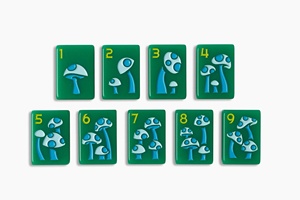 High Quality Carmine Green Series Hot Selling Acrylic American Mahjong Tiles Set Game Set for Adult <strong>Entertainment</strong> for 4 People - Product Image 4