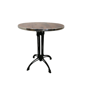 Table à manger carrée exclusive en bois massif avec deux plateaux rabattables, table basse de cuisine avec base robuste pour meubles de restaurant - Product Image 4