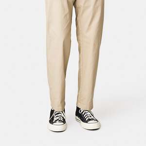 Pantalones Chinos para Hombre, Corte Slim, Cintura Media, Pantalones de Traje para Invierno, Tela Oxford Color Bronceado, Decoraciones con Cremallera, Corte Recto, Talla XL - Product Image 3