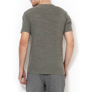 Hombres verano moda nuevo estilo peso ligero algodón manga corta Camisetas cuello redondo Hombre Casual liso camisetas - Product Image 3