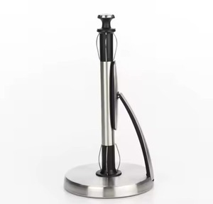 ที่ใส่กระดาษทิชชู่เคลือบผงสีดำพร้อมฐานกลมทนทานเคาน์เตอร์ครัวทันสมัย - Product Image 3