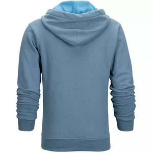 Sudaderas con Capucha de Estilo Básico con Cremallera Completa de Calidad Personalizada para Ropa de Hombre, Ropa de Trabajo Lisa, Sudaderas con Capucha de Invierno para Hombre - Product Image 2