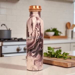 Best Quality Ecofriendly Classic Design Enamel Copper Water <b>Bottle</b> with for for Outdoor <b>Sports</b> & Travel Unisex - Product Image 1