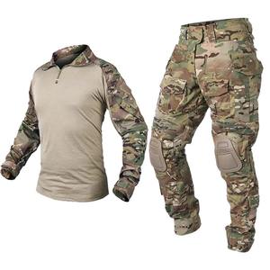 Uniforme tactique, chemise tactique en coton camouflage pour homme, chemise à manches longues pour uniforme de sport, randonnée, chasse, décontracté en plein air - Product Image 1