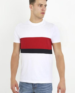 Vente en gros T-shirts en coton respirant personnalisé pour hommes à manches courtes avec impression couleur unie logo anneau filé coton - Product Image 1