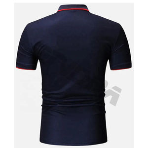 2023 personnalisé OEM hommes italien polos plaine coton Slim Fit équipe polyester pour Gym Yoga Golf longue longueur-pour la saison d'été - Product Image 3