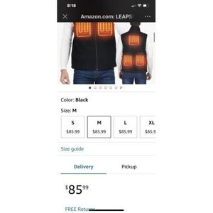 XXL formato gilet leggero riscaldato per gli uomini include pacco batteria per uso esterno - Product Image 5