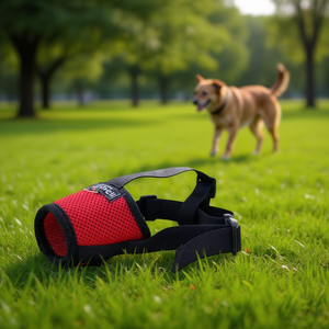Bozal Ajustable de Malla de Nylon para Perros, Estilo Sándwich, Producto Transpirable para Entrenamiento y Comportamiento de Mascotas, Mayor Comodidad - Product Image 3