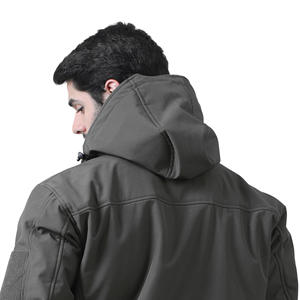 แจ็กเก็ตและฮู้ดสำหรับผู้ชายเสื้อแจ็คเก็ตกันหนาวสีเทาถ่านออกแบบได้ตามต้องการ - Product Image 5