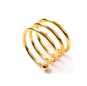 Anillos de Servilleta Modernos de Metal con Forma Escultural que Añaden un Toque de Lujo Sutil a la Cena Diaria y Ocasiones Especiales - Product Image 6