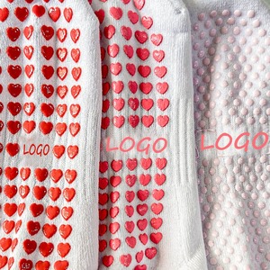 Winter Custom High Quality Breathable Casual Men's Yoga Grip <b>Socks</b> Anti-Skid Design <b>Moisture</b>-Wicking Personalized Embroidery - Product Image 2