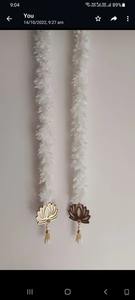 ดอกบัวประดิษฐ์ MDF สีขาวตกแต่งแขวนในงานเทศกาลตกเเต่งตกเเต่งตกเเต่งหลังลายดอกจัสมิน - Product Image 3