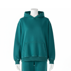 Free Mockup Custom Acid Wash Oversized <b>Hoodie</b> Heavyweight 100% Cotton Fleece <b>Hoodie</b> For Wholesale - Product Image 3