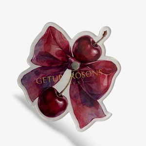 Nouveauté : Tuiles magnétiques en acrylique pour extensions de cils, durables, en forme de cerise, de fleur, d'ovale, de cœur, de papillon, personnalisables - Product Image 3