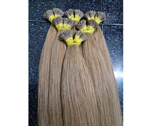 Alta calidad cutícula doble dibujado Remy queratina U/V punta preadherida extensión de cabello humano para la venta cabello crudo vietnamita - Product Image 1