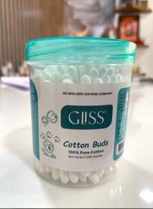 Hisopos de Algodón Desechables de Alta Calidad Personalizados, Hisopos de Doble Punta Ecológicos, 100 Unidades en Envase de Plástico, para Limpieza - Product Image 3