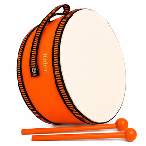 Midex Orf-TF-13OR Instrumentos Orff - Tambor Infantil Naranja con Correa y Tambor de Piso - Product Image 2