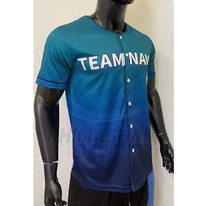 Nuevo Diseño Personalizado de Camiseta de Béisbol para Hombre, Transpirable, de Manga Corta para Verano, Venta al Por Mayor en Stock - Product Image 2