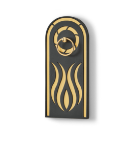 Lale Klapa Panneaux décoratifs en plastique pour accoudoir de canapé, motif tulipe, 30x13cm, lot de 2 (gauche droite), noir, meubles de salon et de salle à manger - Product Image 3