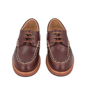Scarpe eleganti stringate da uomo Tod's in pelle di vitello marrone, taglia 6, mocassini morbidi da ufficio con soletta in vera pelle, stile Monk Strap - Product Image 4