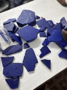 100% Natural Blue <b>Lapis</b> <b>Lazuli</b> Rough Slabs Necklace Customized Healing Crystal Jewellery Making Loose Gemstones Wholesale Price - Product Image 4