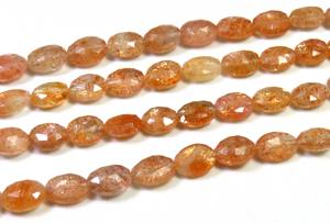 ลูกปัดหินสีรุ้งทรงวงรีทรงเหลี่ยมเพชรพลอยสีส้มธรรมชาติขนาด18-12มม. ลูกปัดอัญมณีหลวม6-12มม. - Product Image 4