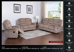 SOFÁ RECLINADOR DE TELA COLECCIÓN AMERICANA - Product Image 6