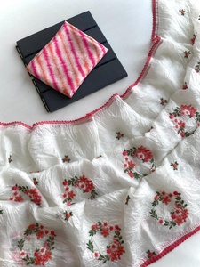 บดกระดาษสวยๆด้วยการปักผ้าส่าหรีผู้หญิงแฟชั่นผู้ผลิตจากอินเดียในอัตราที่ต่ำที่สุด - Product Image 4