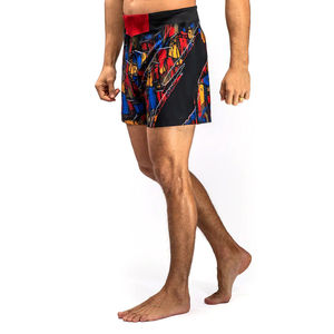 Shorts de course athlétiques écologiques pour hommes en tissu Oxford, pour la gym et l'entraînement, en polyester/coton, cargo, taille mi-haute élastique, légers, couleur unie - Product Image 3