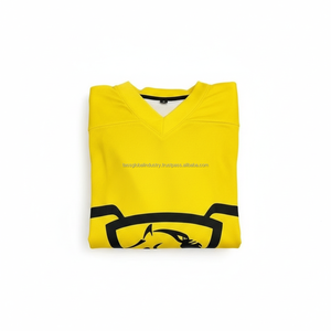 ผู้ผลิตเสื้อฮอกกี้น้ำแข็งแบบกำหนดเอง ระบายอากาศได้ดี น้ำหนักเบา รับผลิตแบบ OEM พิมพ์ลายดิจิทัล ชุดทีม ขายส่ง - Product Image 4