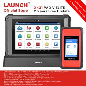 Versión EU <span class=keywords><strong>LAUNCH</strong></span> X431 PAD V Elite, Herramienta de Diagnóstico de Sistemas Completos con Programación y Codificación ECU en Línea, Compatible con Mapa de Topología - Product Image 2