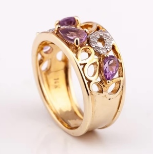 แหวนหินแท้เครื่องประดับเงิน R-8249แหวนเครื่องประดับผู้หญิงพร้อมส่งจากโรงงานเบลล่าในประเทศไทย - Product Image 1