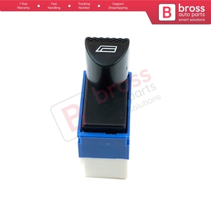 Interruptor de Ventana Individual BDP115, Botón de 6 Pines, Puerta Delantera Derecha, Color Azul, para Siena, Albea, Palio, Strada MK1 178 98809719 - Product Image 3