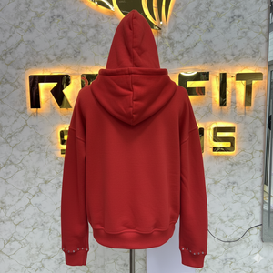 Etiqueta personalizada de alta calidad de moda buena venta cremallera Sudadera con capucha Puff impreso hecho en fábrica precio barato sudaderas con capucha de los hombres - Product Image 5