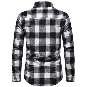 Chemises en flanelle pour hommes sur mesure en gros, tissu respirant et durable, chemise à manches longues de qualité supérieure à prix compétitif et bon marché - Product Image 2