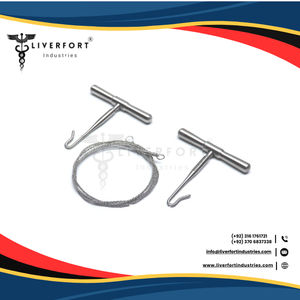 Sierra Gigli de calidad superior y manijas, Juego de 3 uds., instrumento quirúrgico y veterinario Neuro, sierra de corte de hueso de acero de grado alemán - Product Image 2