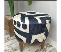 Nouveauté : Pouf carré ottoman marocain à carreaux, tissé, style bohème, pour salon, décoration intérieure, Hari Om Creations 100%