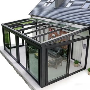 Terraza Acristalada Retráctil con Sistema de Plegado Eléctrico Inteligente y <span class=keywords><strong>Cerramiento</strong></span> de Patio de Vidrio para Jardín y Hogar - Product Image 4