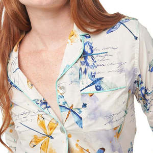 Ensemble de pyjama pour femmes, pantalon de pyjama, ensemble de chemises imprimées printemps automne, vêtements de détente confortables, vêtements de maison, vêtements de nuit pour femmes - Product Image 3